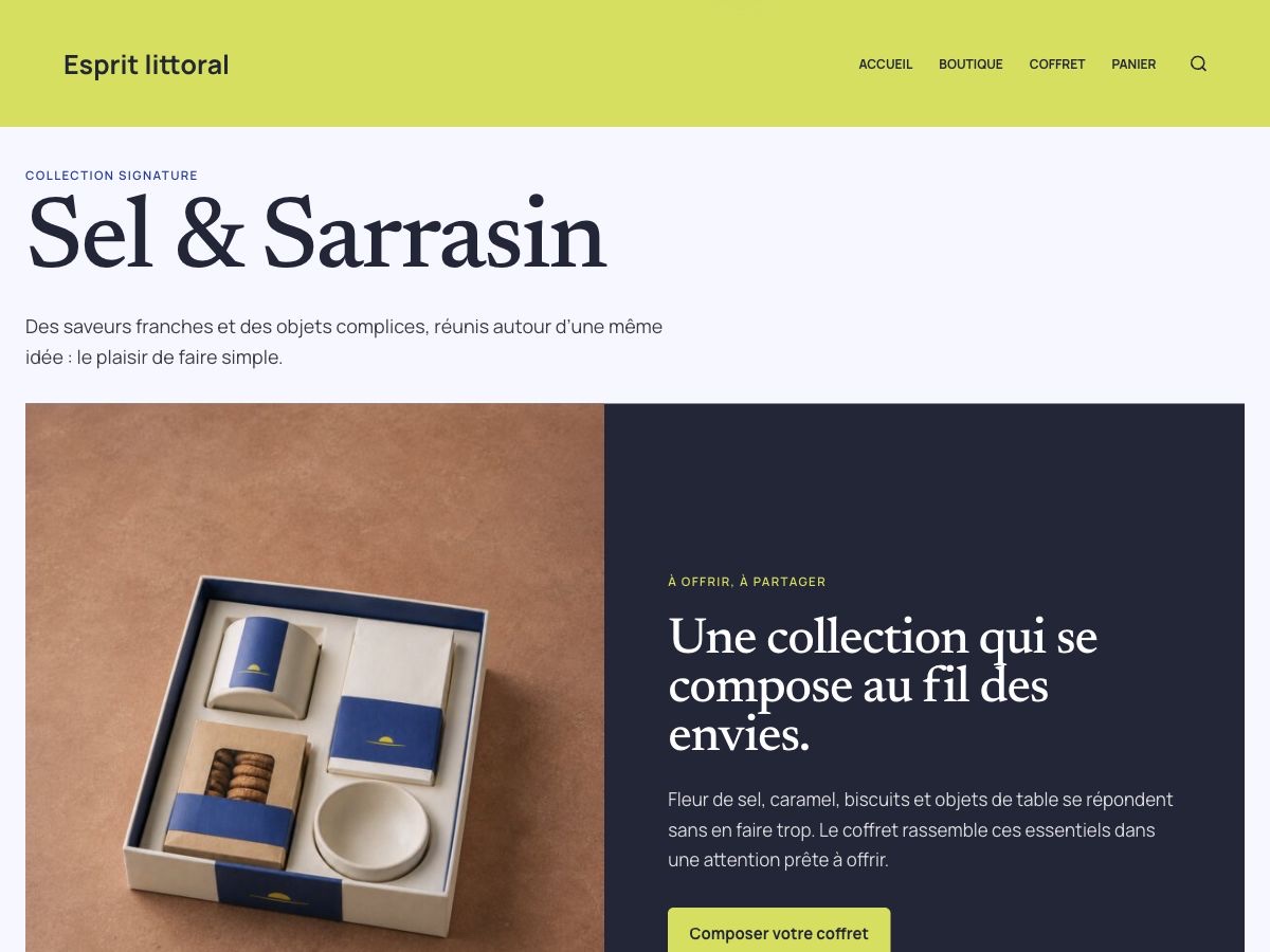 Illustration boutique : collection